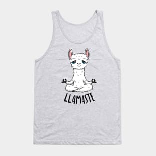 Llamaste - llama - namaste - yoga Tank Top